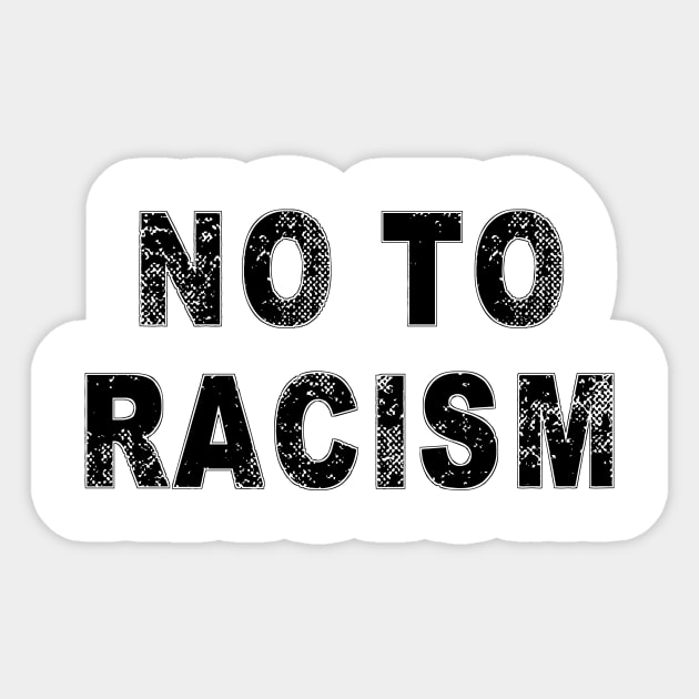 No To Racism Sticker by Belle69